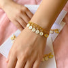 Personalised Name Rakhi Bracelet with Evil Eye