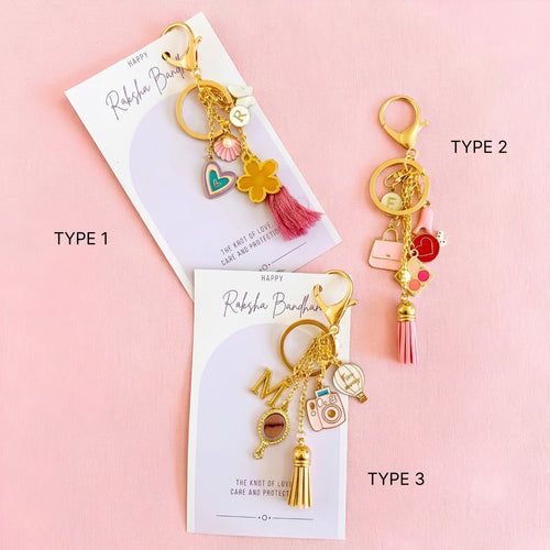 Personalised Charm Keychain | Choose Your Style
