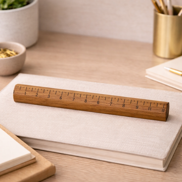 Handcrafted Teak Wood Ruler