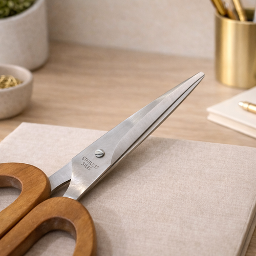 Handcrafted Teak Wood Scissors