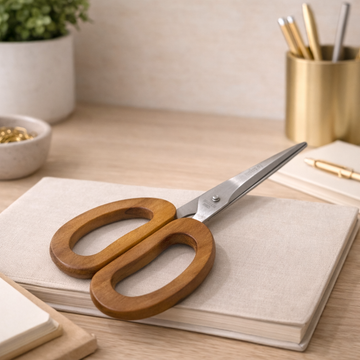 Handcrafted Teak Wood Scissors
