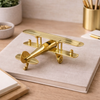 Skyward Vintage Brass Airplane