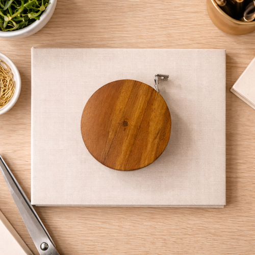 Handcrafted Teak Wood Measuring Tape