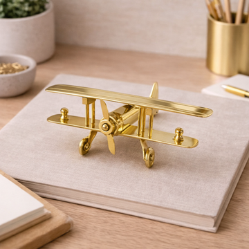 Skyward Vintage Brass Airplane