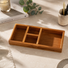 Teak Wood Desk Organiser Tray