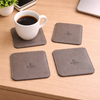 Elan Leather Coasters - Set of 4