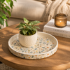 Wildflower Stoneware Accent Tray