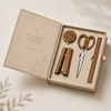 Teak Wood Desk Essentials Gift Box – Magnetic Book Style | Pre-Order