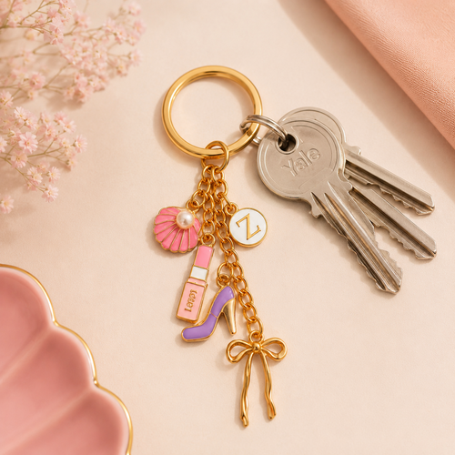 Personalised Fashion Charm Keychain