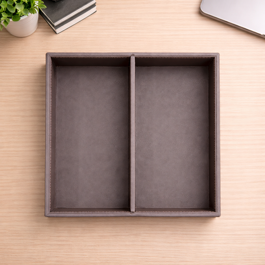 Elan Leather Organiser Tray