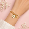 Personalised Daisy Rakhi Bracelet | Initial Charm Keepsake Rakhi
