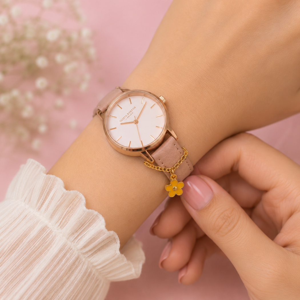 Floral Watch Charm | Rakhi Keepsake Gift