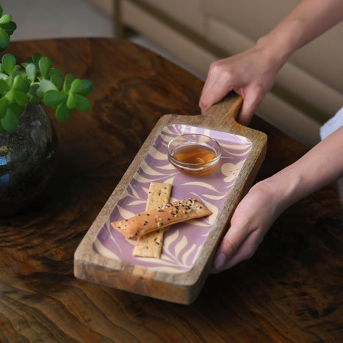 Lavender Fields Wood Platter