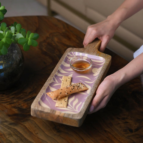 Lavender Fields Wood Platter