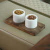 Dual Marble Condiment Bowls - Set of 3