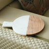 Round Marble & Wood Cheese Board