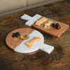 Round Marble & Wood Cheese Board