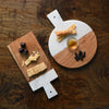 Round Marble & Wood Cheese Board