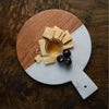 Round Marble & Wood Cheese Board