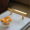 Handcrafted Marble Tray with Brass Handles