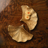 Gingko Leaf Brass Platter - Set of 2