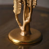 Fern & Dragonfly Gold Candle Holder