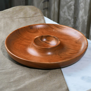 Wood Chip & Dip Serving Platter