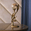 Luxe Leaf Gold Candle Holder