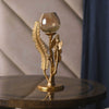 Fern & Dragonfly Gold Candle Holder