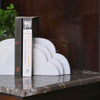 Cloud Marble Bookends