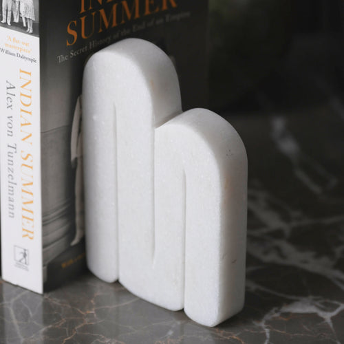 Wave Marble Bookend