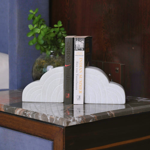 Rainbow Marble Bookend