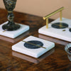 Green Marble Coaster - Set of 2