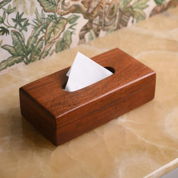 Bark Wooden Tissue Box