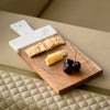 Rectangular Marble & Wood Serving Board