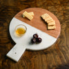 Round Marble & Wood Cheese Board