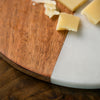 Round Marble & Wood Cheese Board