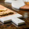 Rectangular Marble & Wood Serving Board