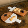 Rectangular Marble & Wood Serving Board