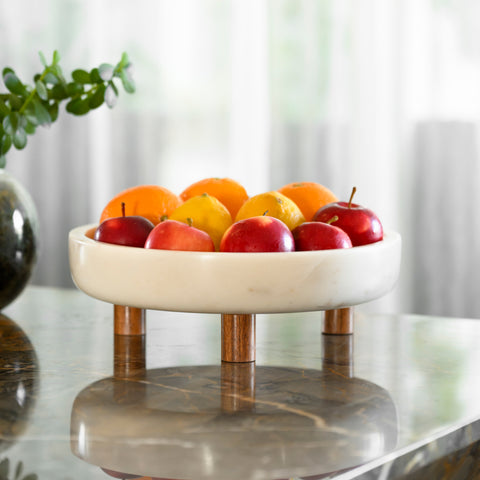 Marble Footed Accent Bowl