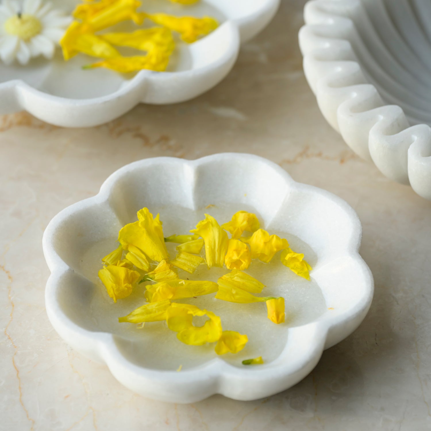 Bloom Marble Urli Bowl - 6 inches