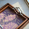 Lavender Fields Wooden Tray - Set of 2