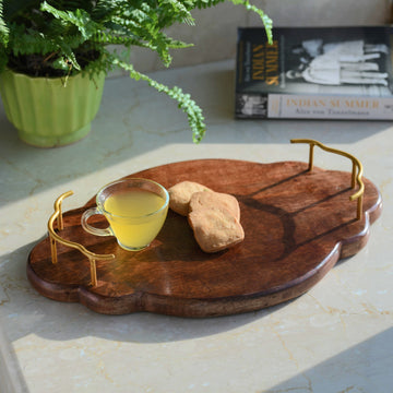 Contour Wooden Organiser Tray