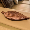Carved Wooden Leaf Platter