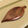 Carved Wooden Leaf Platter