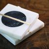 Green Marble Coaster - Set of 2