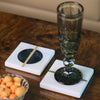 Green Marble Coaster - Set of 2