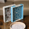 Mughal Floral Inlay Tray