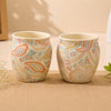 Multicolour Paisley Stoneware Kulhad Cups - Set of 2