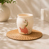 Stoneware Peacock Kulhad Cups - Set of 2